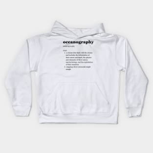 Oceanography Kids Hoodie